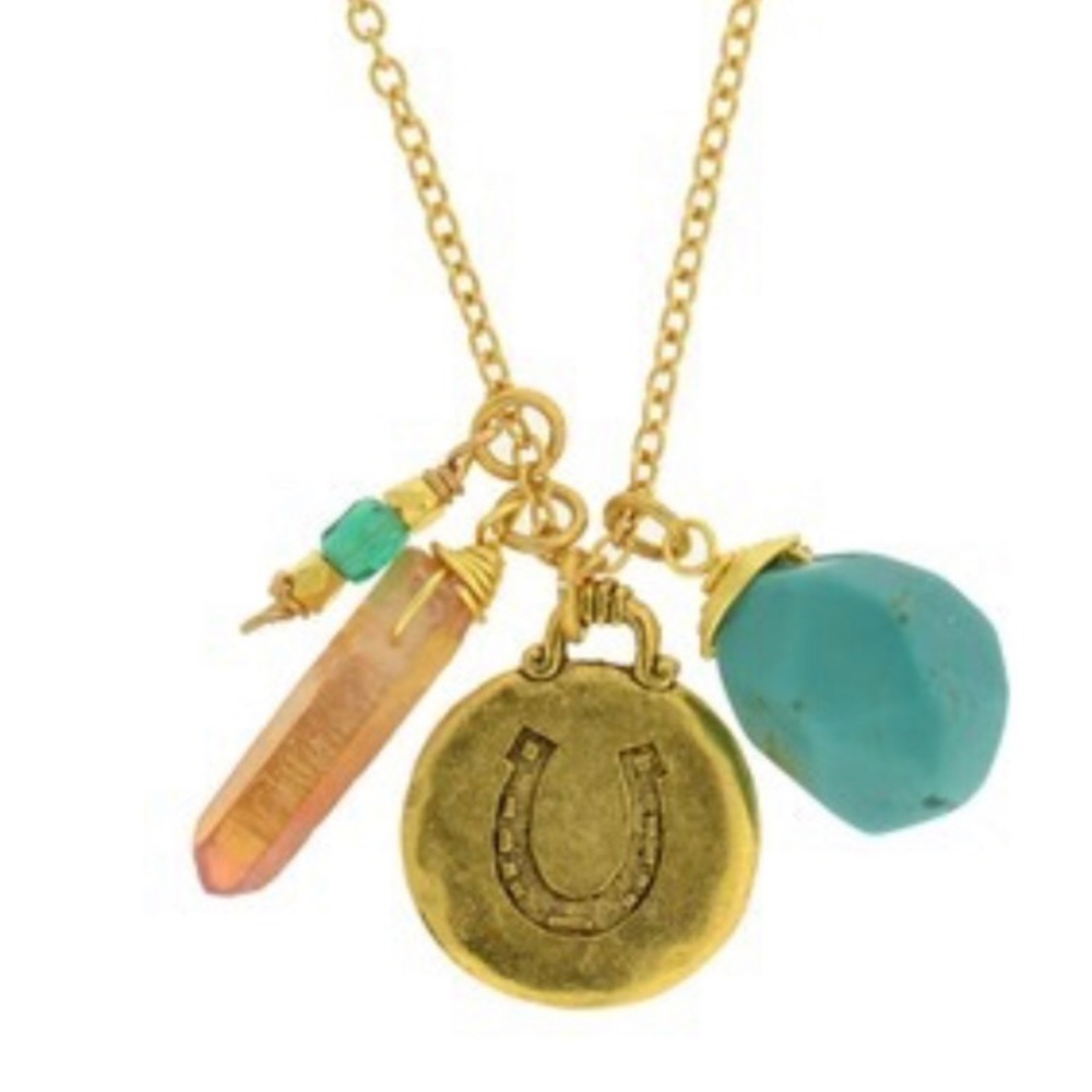 LEILA Horseshoe Cluster Necklace
